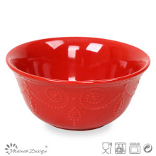 Gres de cerámica de color rojo de 6 &quot;Bowl